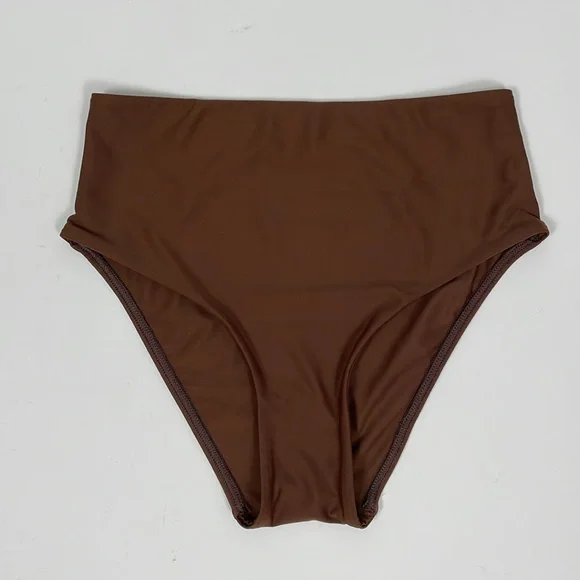 MATTEAU Brown High Waist Bikini Triangle Top. Size 2/3 4/6. - Picture 2 of 15